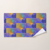 Geo Blauwe Reflecties Bad Handdoek (Handdoek)