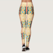 Geo Bloemmotief Leggings (Achterkant)