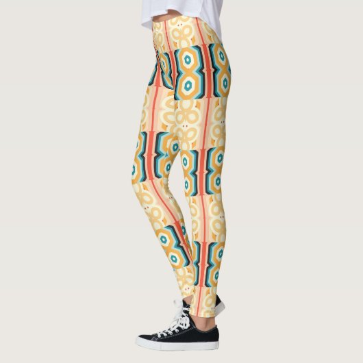 Geo Bloemmotief Leggings (Links)