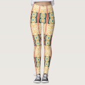 Geo Bloemmotief Leggings (Voorkant)