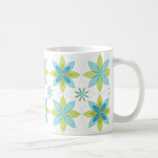 Geo-bloom-mok van koffie koffiemok (Rechts)