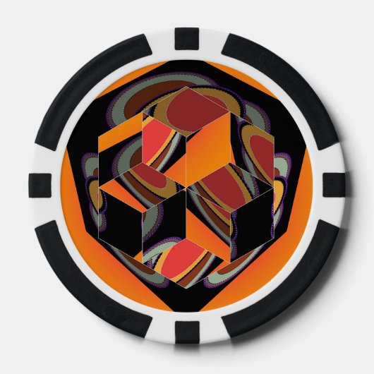 Geo Cube Poker Chips (Voorkant)