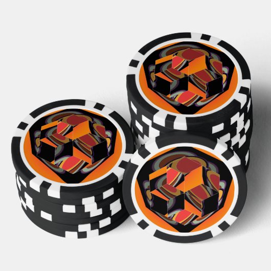 Geo Cube Poker Chips (Opstapeling)