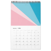 Geo Design Pastell Kalender (Jan 2026)