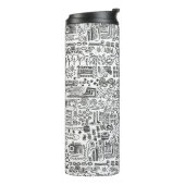 geo design thermosbeker (Gedraaid links)