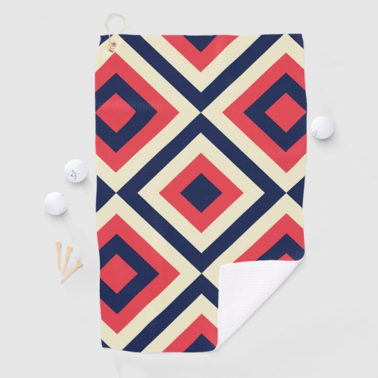 geo diagonale vormen golfhanddoek (Insitu)