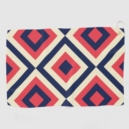 geo diagonale vormen golfhanddoek (Horizontaal)