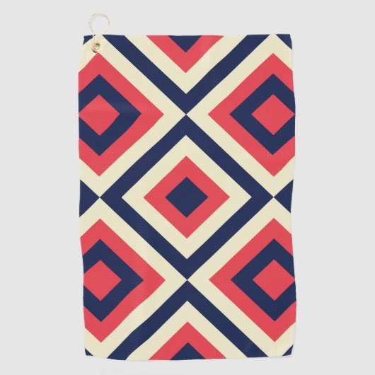 geo diagonale vormen golfhanddoek (Voorkant)