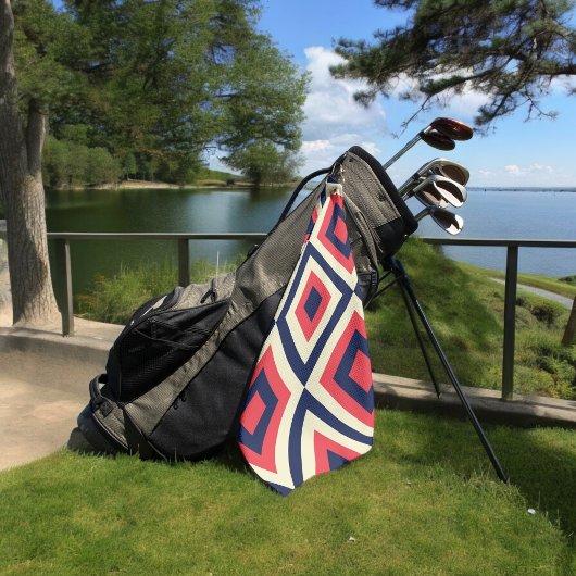 geo diagonale vormen golfhanddoek