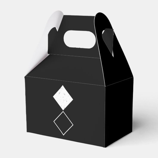 Geo Diamond Square Bedankdoosjes (Achterkant)