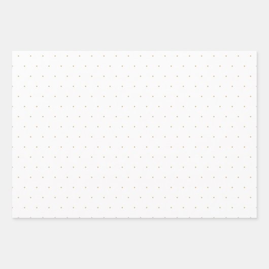 Geo Dot Connected Weave Gold en White Inpakpapier Vel (Voorkant 2)