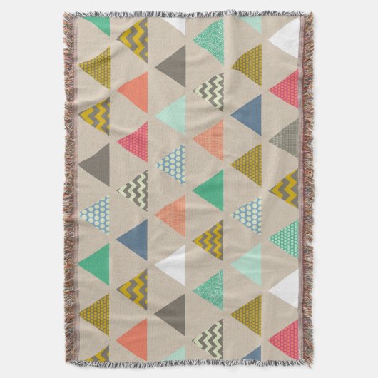 geo-driehoeken deken (Voorkant Verticaal)