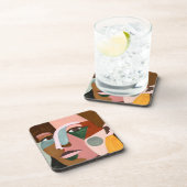 Geo Face Bier Onderzetter (Rechterzijde)