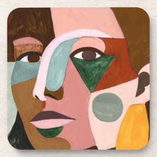 Geo Face Bier Onderzetter