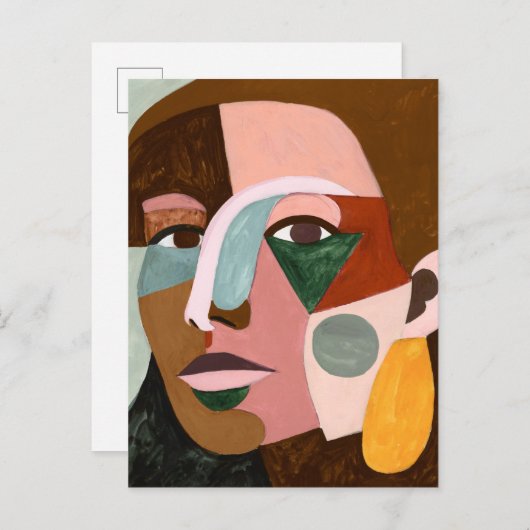 Geo Face Briefkaart (Voorkant / Achterkant)