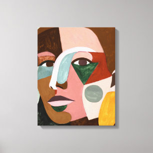 Geo Face Canvas Afdruk
