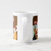 Geo Face Grote Koffiekop (Achterkant)