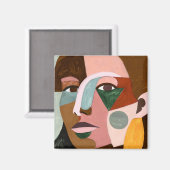 Geo Face Magneet (Voorkant / Achterkant)