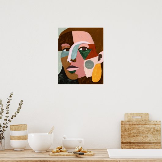 Geo Face Poster (Keuken)