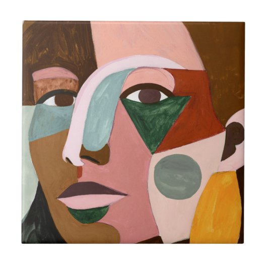 Geo Face Tegeltje (Voorkant)