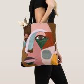 Geo Face Tote Bag (Dichtbij)