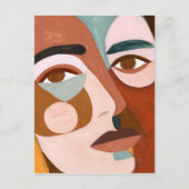 Geo Face Upclose Briefkaart (Voorkant)