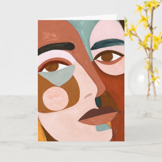 Geo Face Upclose Kaart (Gele Bloem)