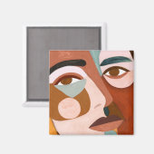 Geo Face Upclose Magneet (Voorkant / Achterkant)