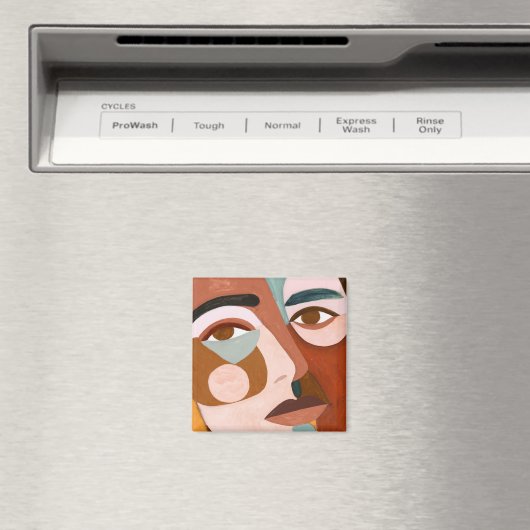 Geo Face Upclose Magneet (Insitu (Vaatwasser))