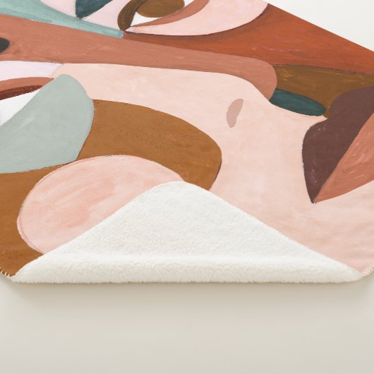 Geo Face Upclose Sherpa Deken (3/4)