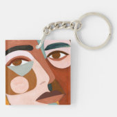 Geo Face Upclose Sleutelhanger (Achterkant)