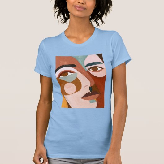 Geo Face Upclose T-shirt (Voorkant)