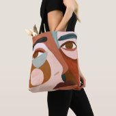 Geo Face Upclose Tote Bag (Dichtbij)