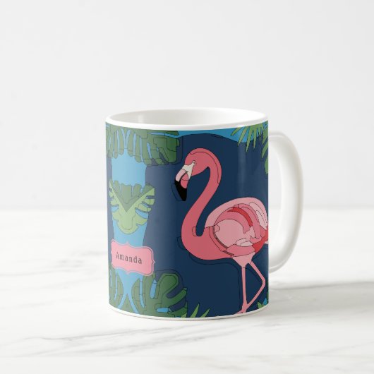 Geo Flamingo Koffiemok (Voorkant rechts)