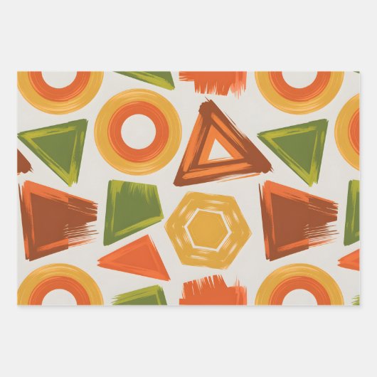 Geo Groove Inpakpapier Vel (Voorkant)