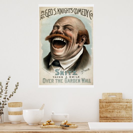 Geo H White's Comedy Co  Theater Poster (Keuken)