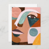 Geo Half Face Briefkaart (Voorkant / Achterkant)