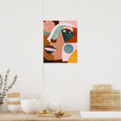 Geo Half Face Poster (Keuken)