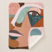 Geo Half Face Sherpa Deken (Voorkant)