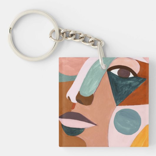 Geo Half Face Sleutelhanger (Voorkant)