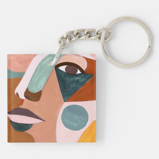 Geo Half Face Sleutelhanger (Achterkant)