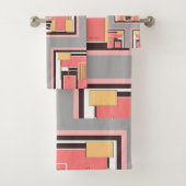 Geo-handdoekset midden bad handdoek (Insitu)