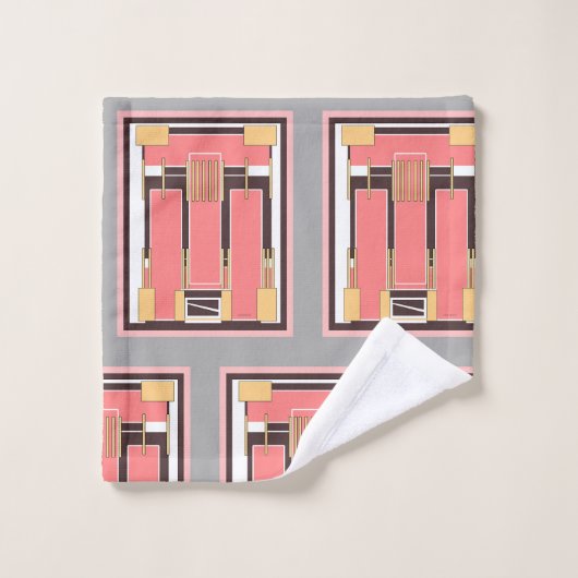 Geo-handdoekset midden bad handdoek (Wasdoekje)