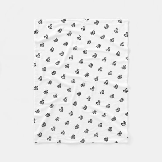 Geo Hart Icoon Huisdier Fleece Deken (Voorkant)