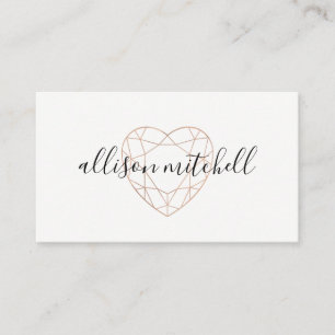 Geo Heart en Typografie Visitekaartje
