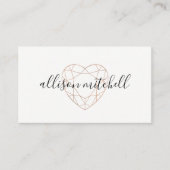 Geo Heart en Typografie Visitekaartje (Voorkant)