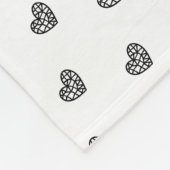 Geo Heart Icon Pet Fleece Deken (Hoek)