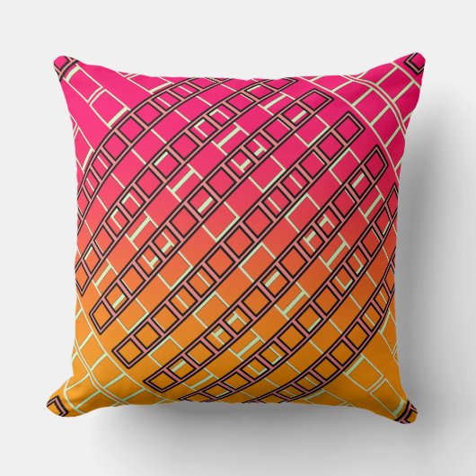 Geo Herhaal Kleuren Kussen (Voorkant)
