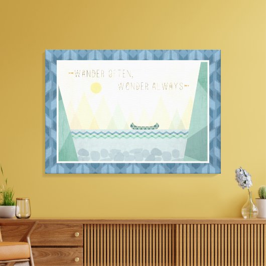 Geo I | Vaak zwendelaar, vaak Canvas Afdruk (Insitu (Woonkamer))