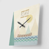 Geo II buitenshuis | Roam Vierkante Klok (Hoek)